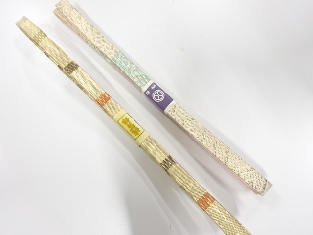 着物・帯 ] - 和装小物 未使用品 正絹 佐賀錦 帯締め 2本セット | 着物